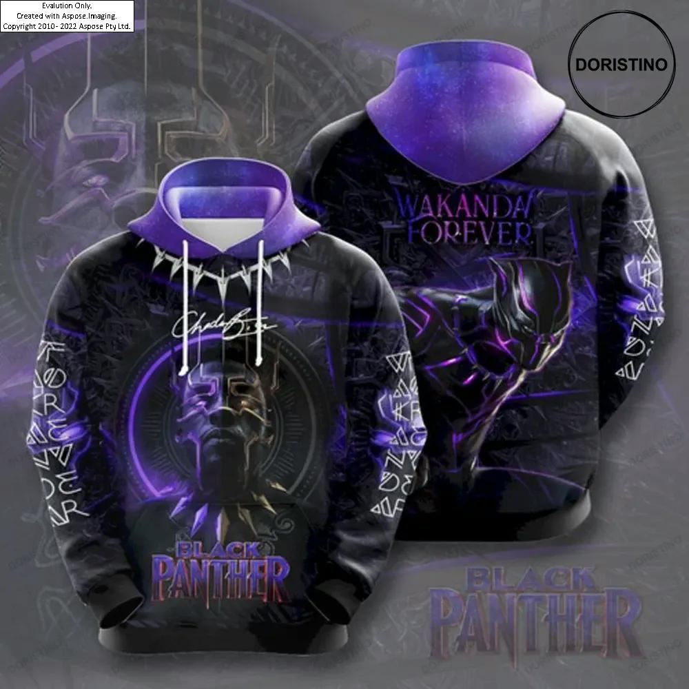 Black Panther Sky Galaxy Full Ing All Over Print Hoodie