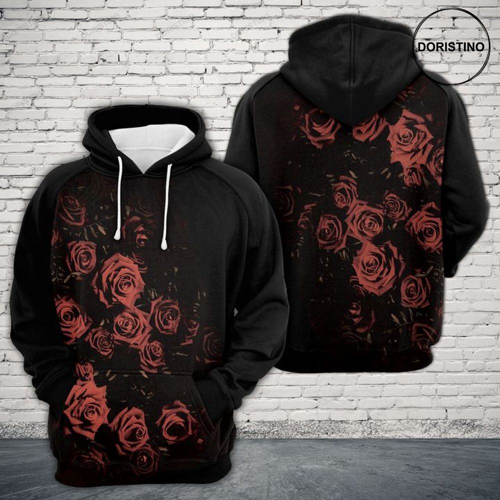 Black Rose Limited Edition 3d Hoodie
