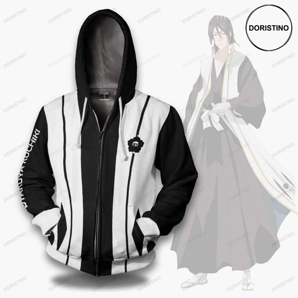 Bleach Byakuya Kuchiki Sixth Division Custom Anime Cosplay Limited Edition 3d Hoodie