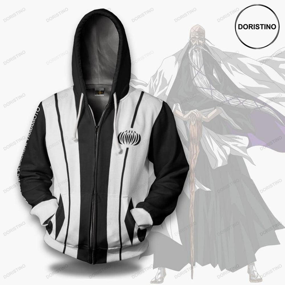 Bleach Genryusai Shigekuni Yamamoto 1st Division Custom Anime Cosplay All Over Print Hoodie