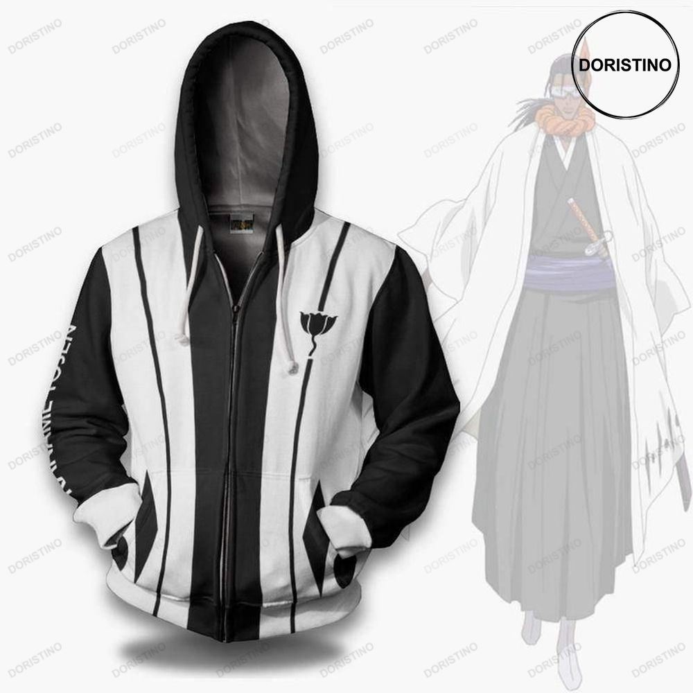 Bleach Kaname Tosen Ninth Division Custom Anime Cosplay Awesome 3D Hoodie