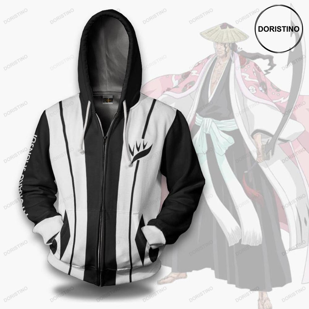 Bleach Kyoraku Shunsui Eighth Division Custom Anime Cosplay All Over Print Hoodie