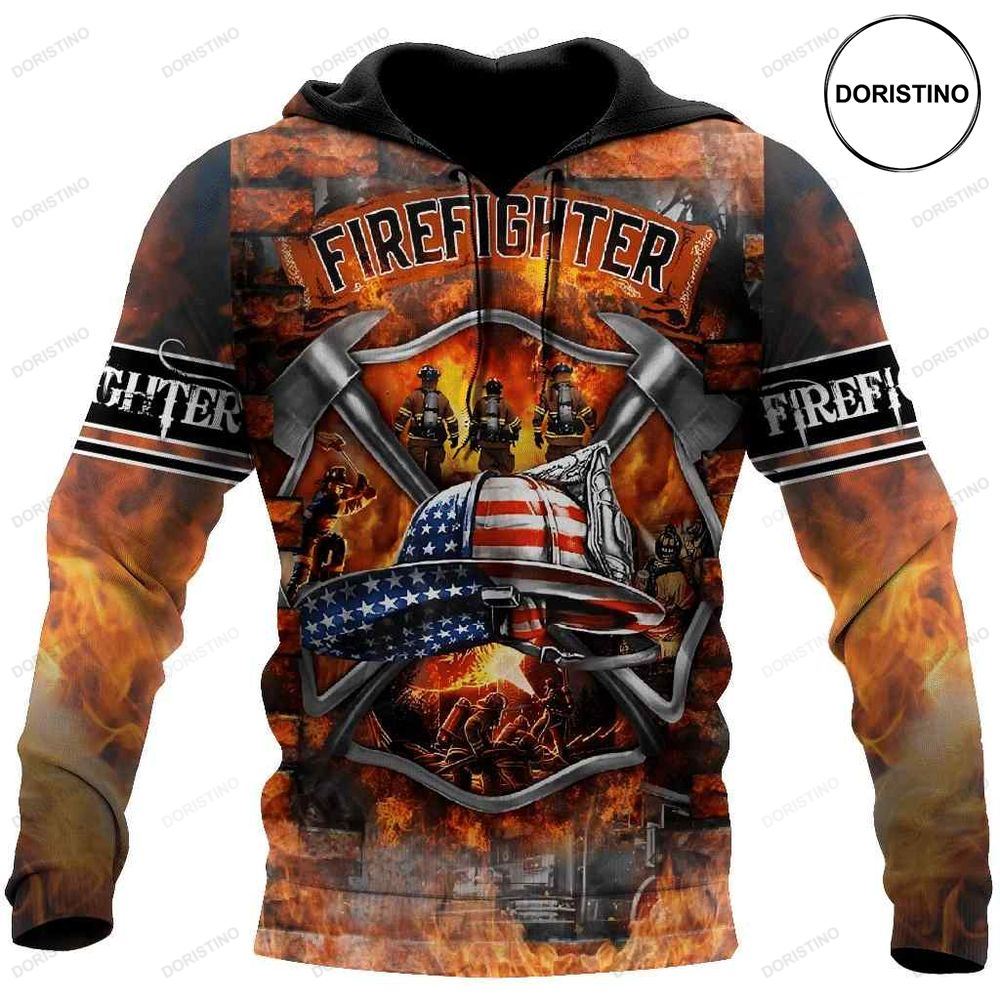Brave Firefighter-fireman Awesome 3D Hoodie