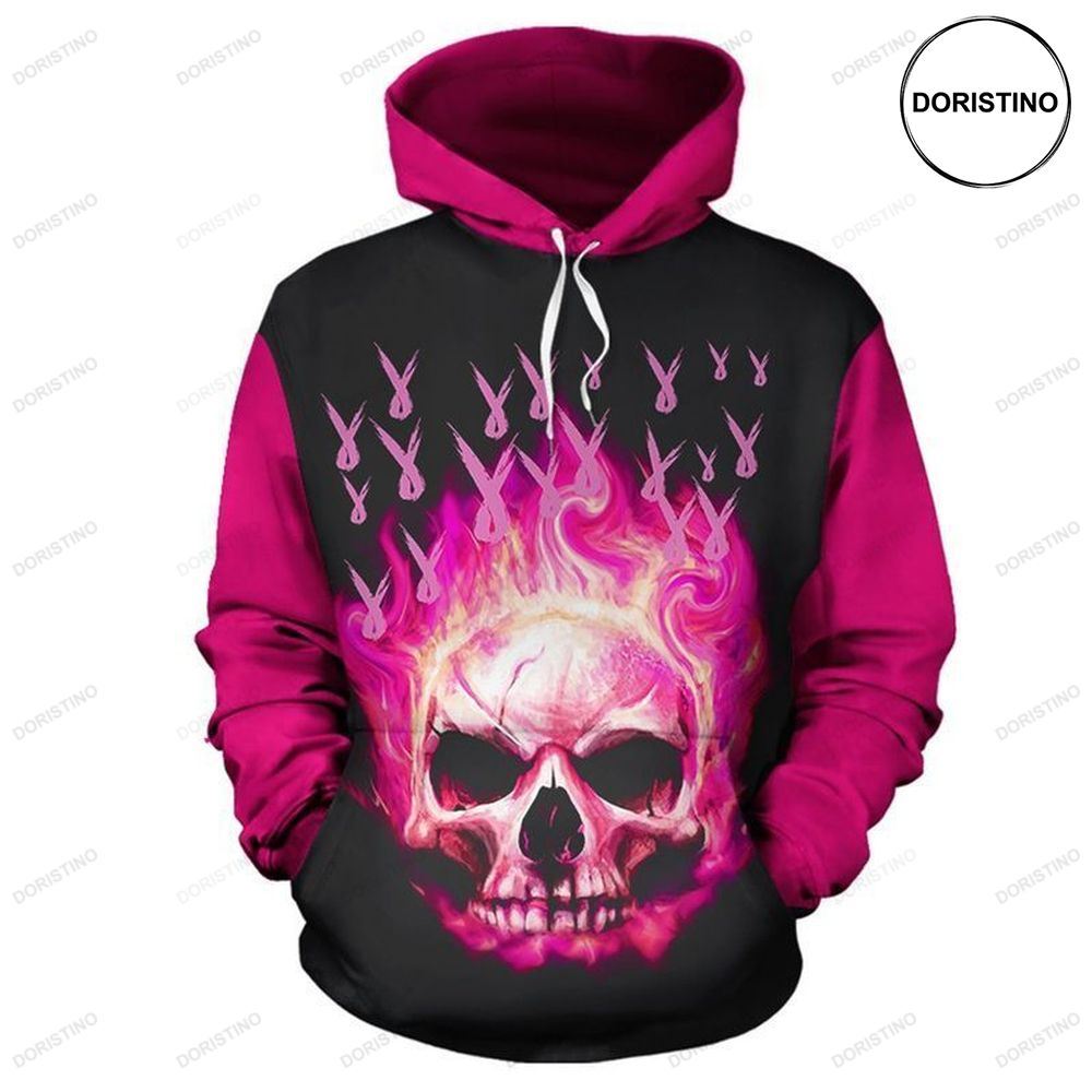 Breast Cancer Awareness Skull Limited Edition 3d Hoodie
