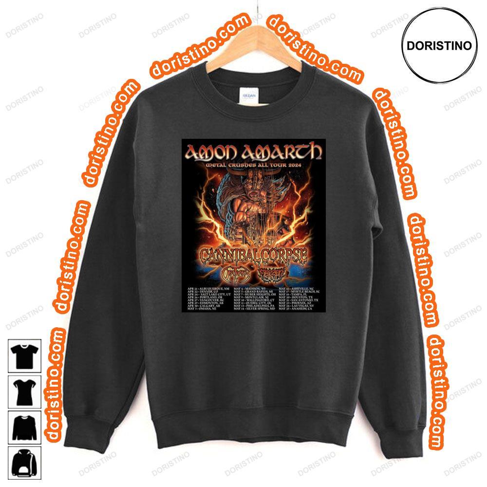 Cannibal Corpse Amonamarth Obituaryband Frozensoultx Tshirt