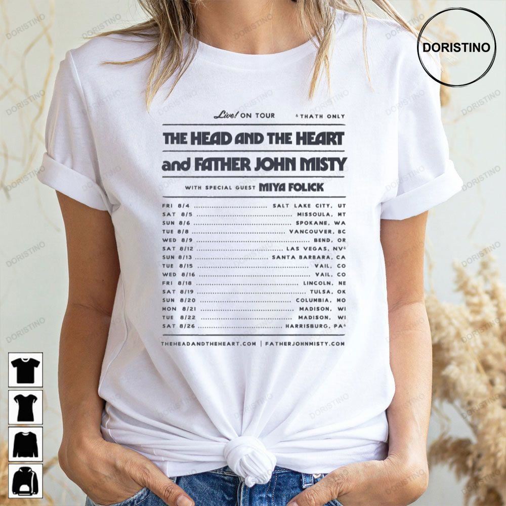 The Head And The Heart 2023 Us Tour August Dates Awesome Shirts