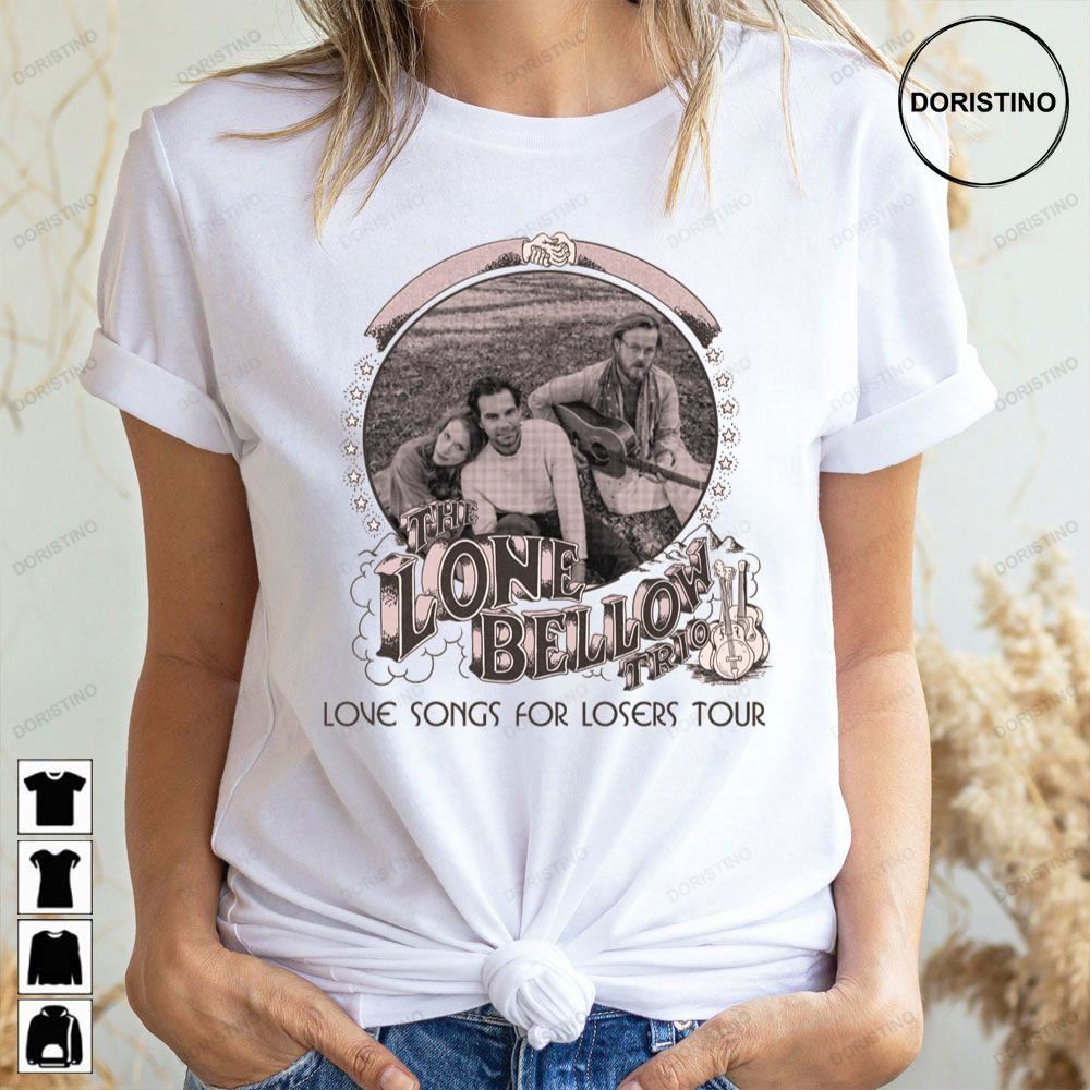 The Lone Bellow Love Songs For Losers Tour 2023 Limited Edition T-shirts