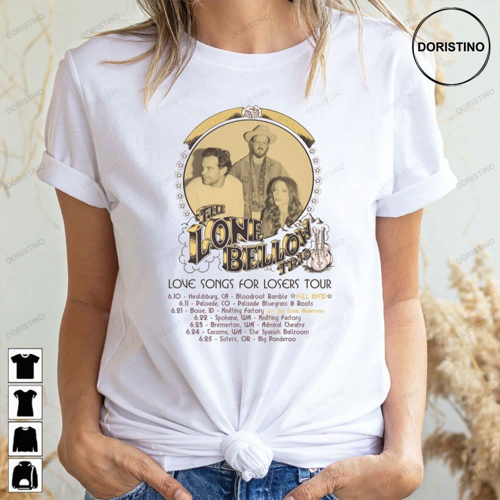 The Lone Bellow Tour June 2023 Tour Awesome Shirts