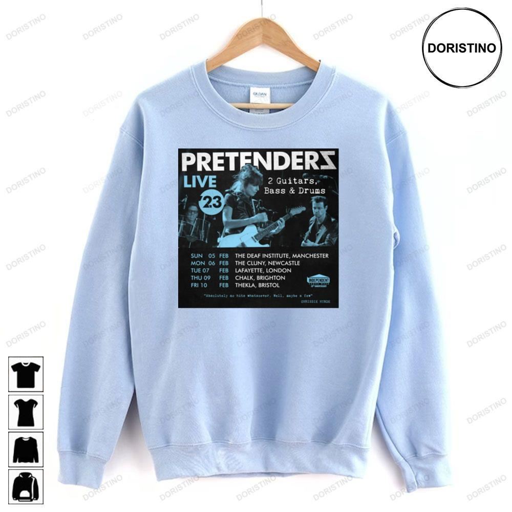 The Pretenders Live 2023 Limited Edition T-shirts