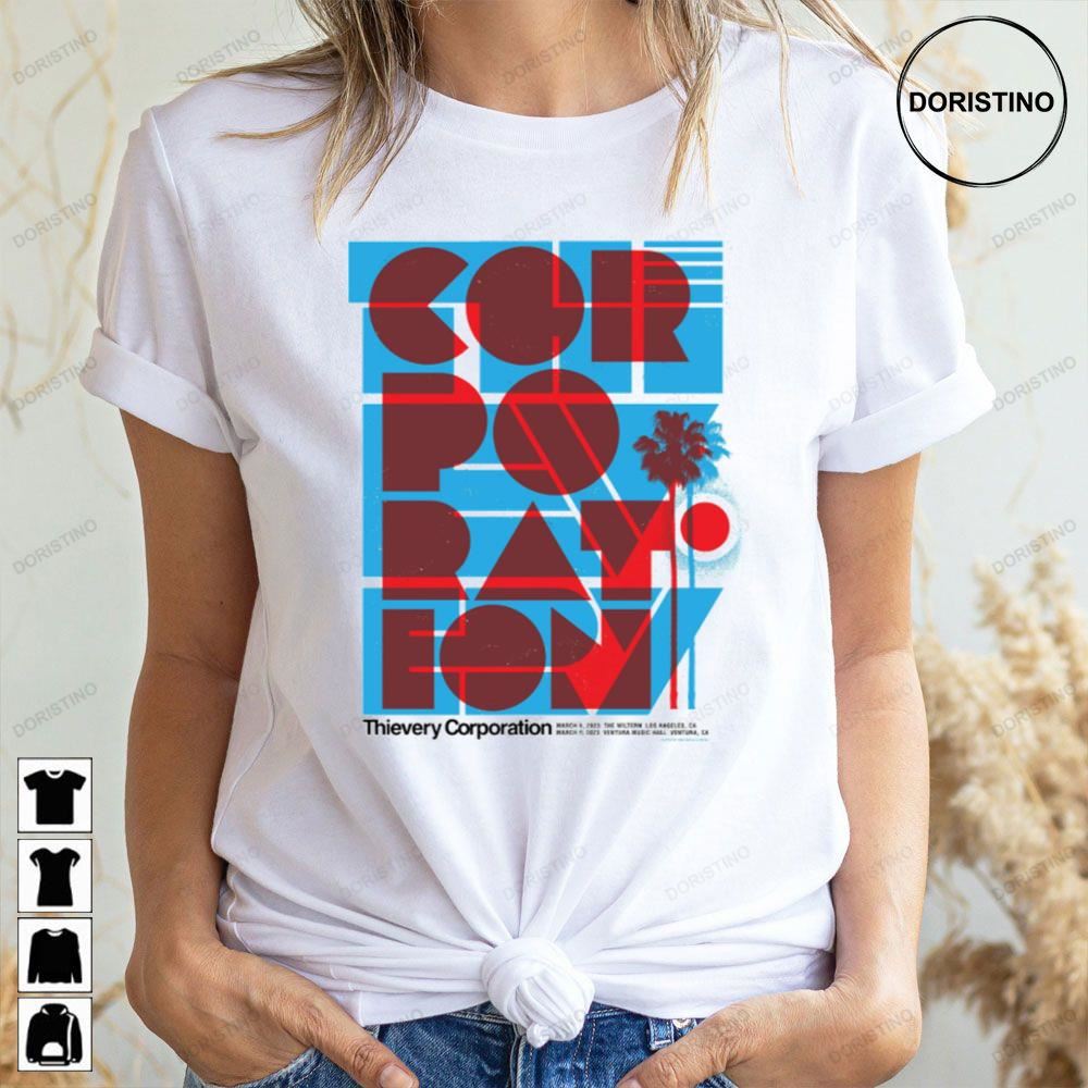 Thievery Corporation Ca 2023 Dates Limited Edition T-shirts