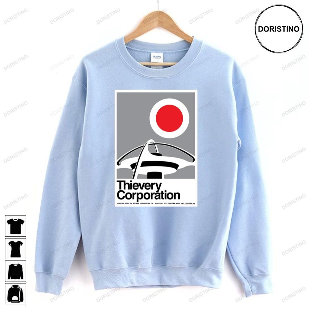 Thievery Corporation Ca 2023 Tour Dates Limited Edition T-shirts