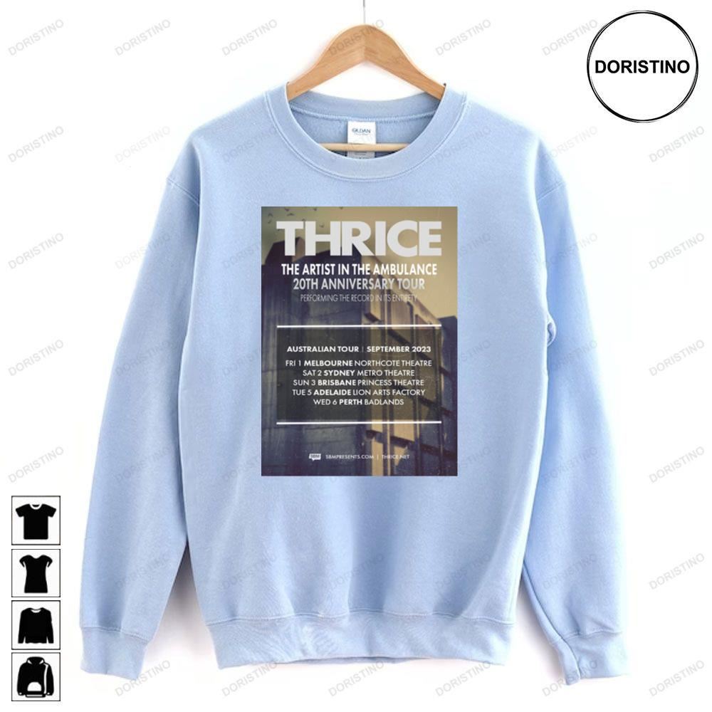 Thrice Au 2023 Tour Limited Edition T-shirts