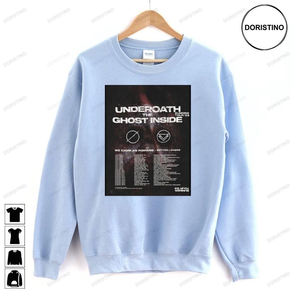 Underoath Summer 2023 Tour Limited Edition T-shirts