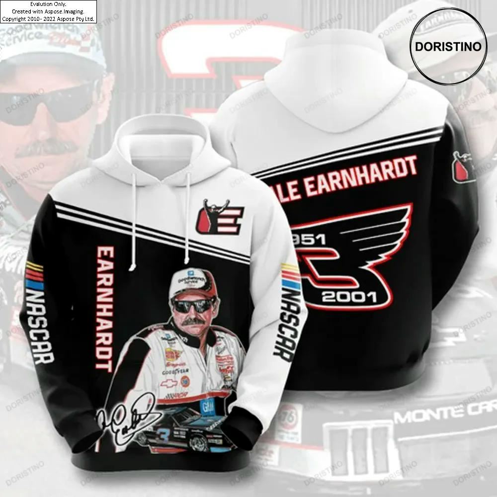 Dale Earnhardt Nascar Signature Awesome 3D Hoodie