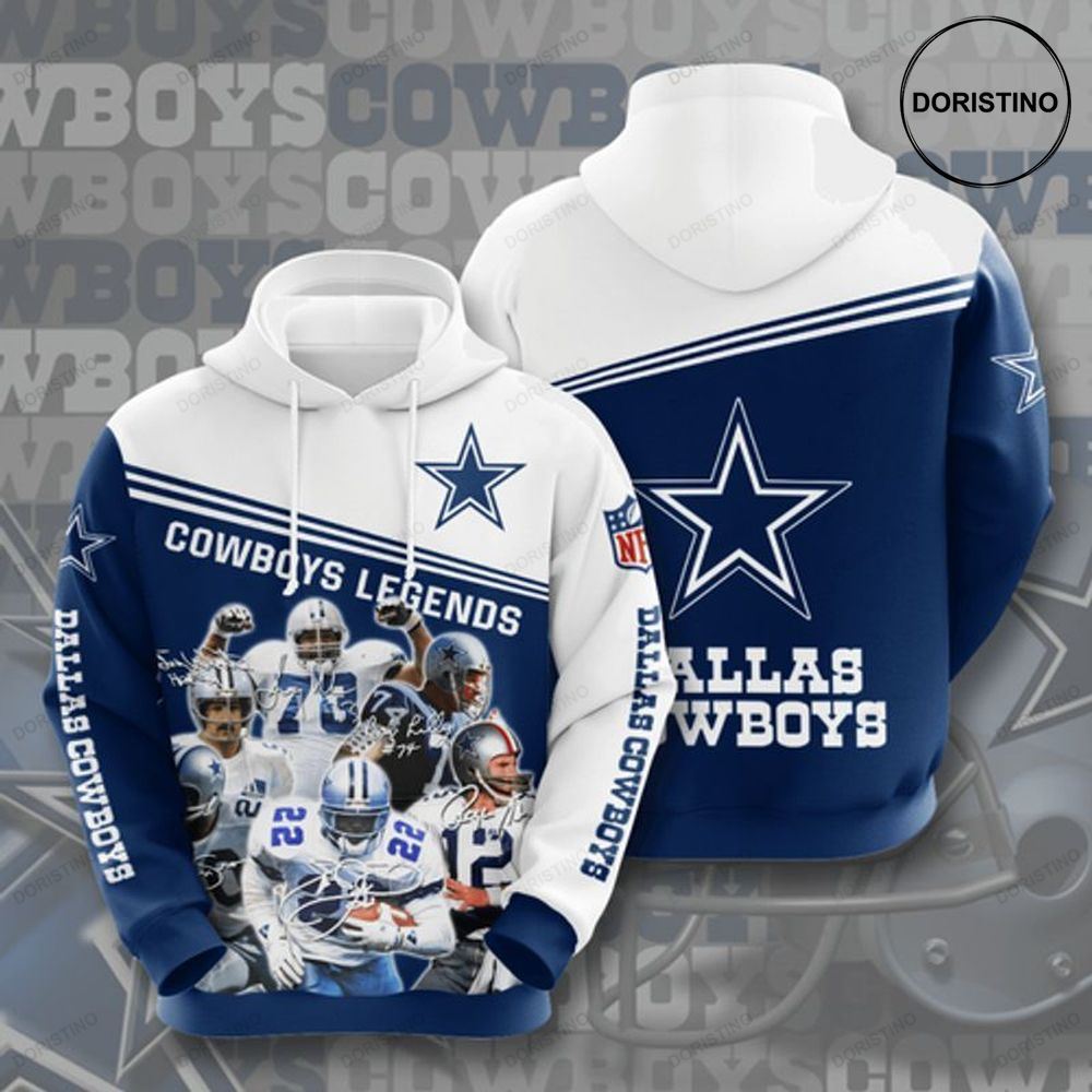 Dallas Cowboys Legends Nfl Limited Edition 3d Hoodie