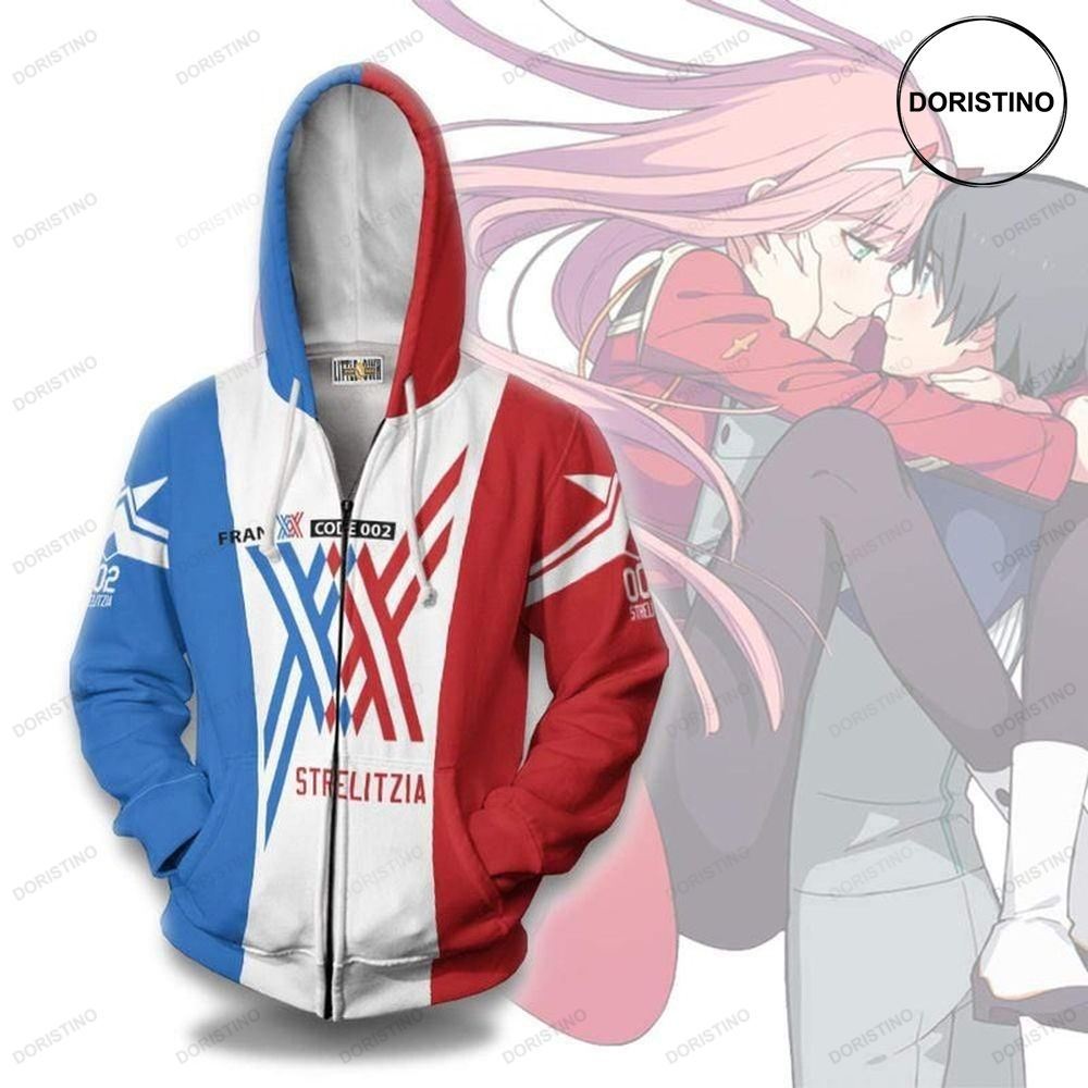 Darling In The Franxx Strelitzia Anime Outfits All Over Print Hoodie