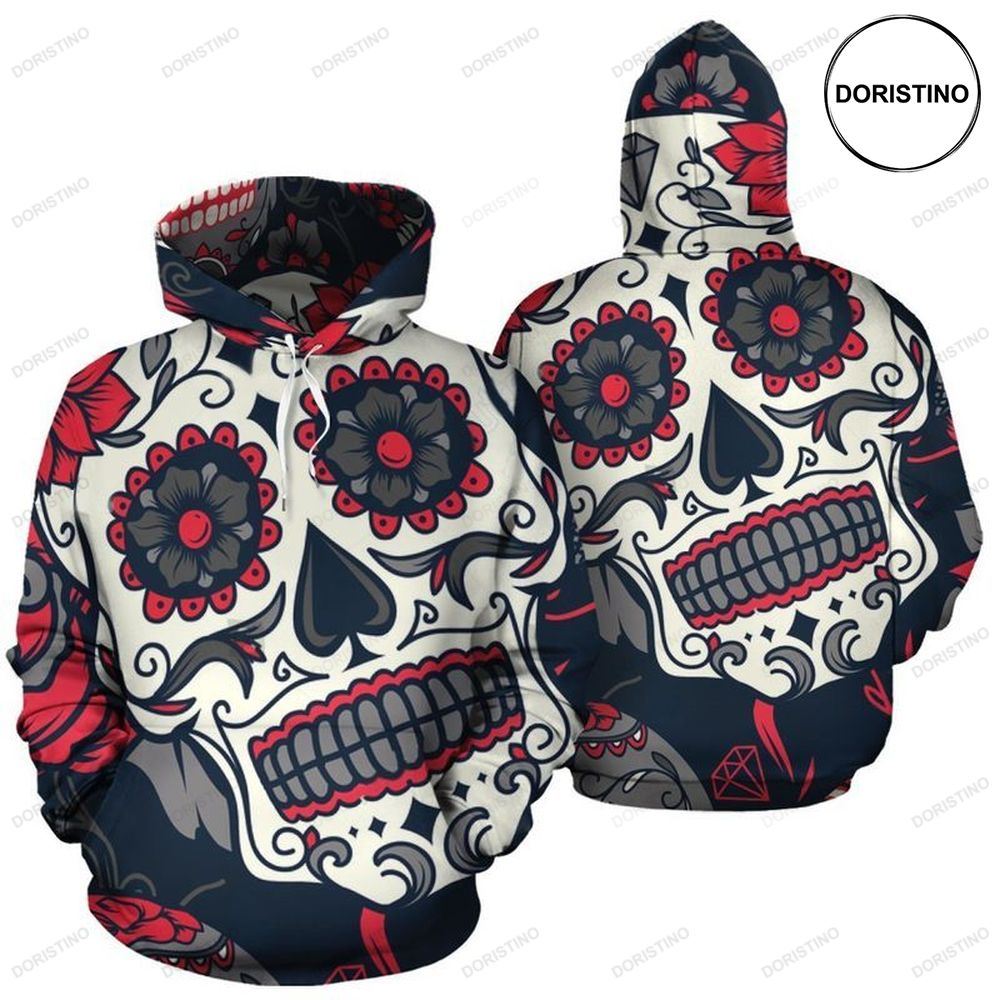 Day Of The Dead All Over Print Hoodie