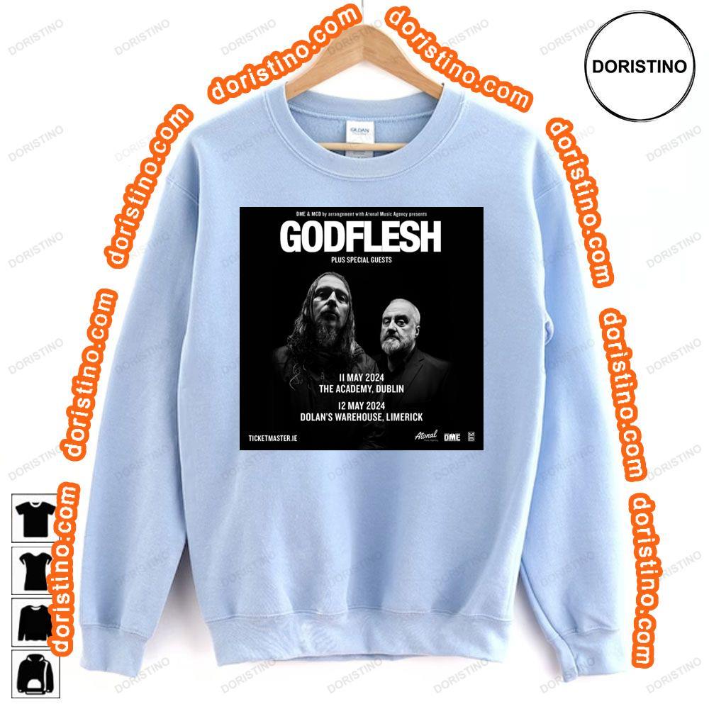Godflesh Plus Special Guests 2024 Tshirt Sweatshirt Hoodie