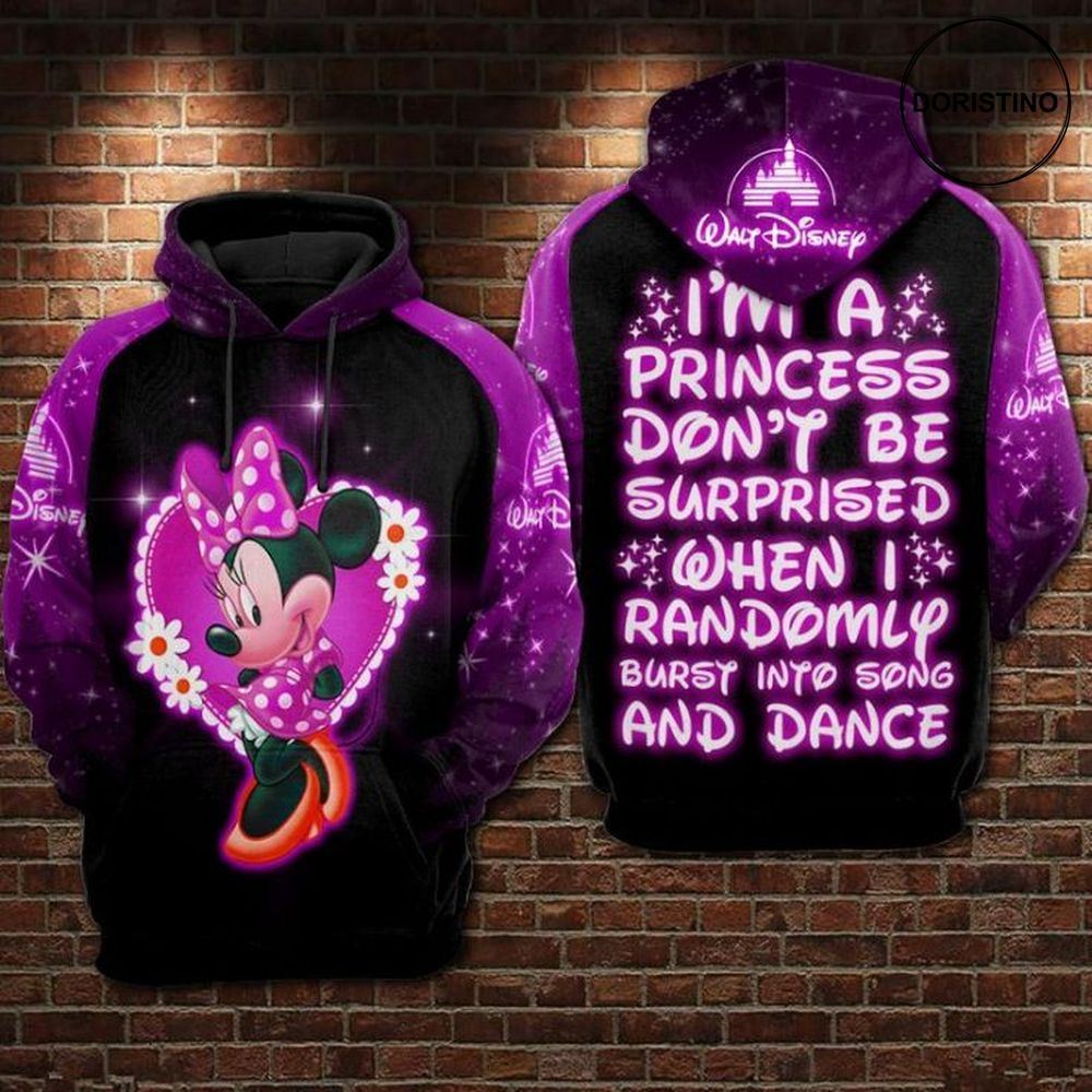 I Am A Princess Minnie Limited Edition 3d Hoodie