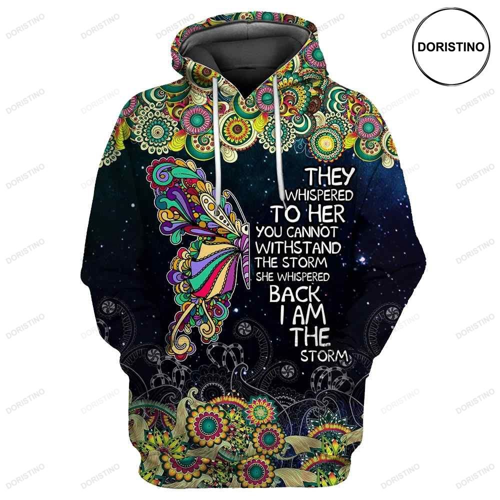 I Am The Storm-butterfly Combo All Over Print Hoodie