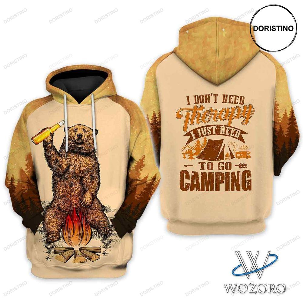 I Dont Need Therapy Camping Limited Edition 3d Hoodie