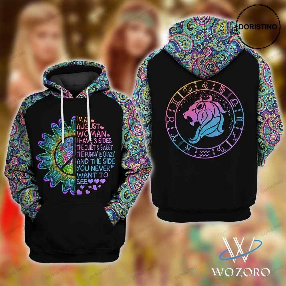 I Have V3 Sides Hippie Custom Birth Month Awesome 3D Hoodie