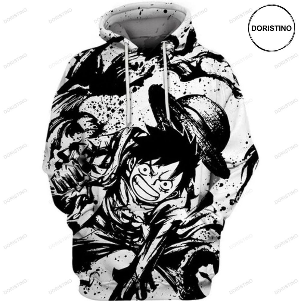 Ink Monkey D Luffy One Piece Ing All Over Print Hoodie