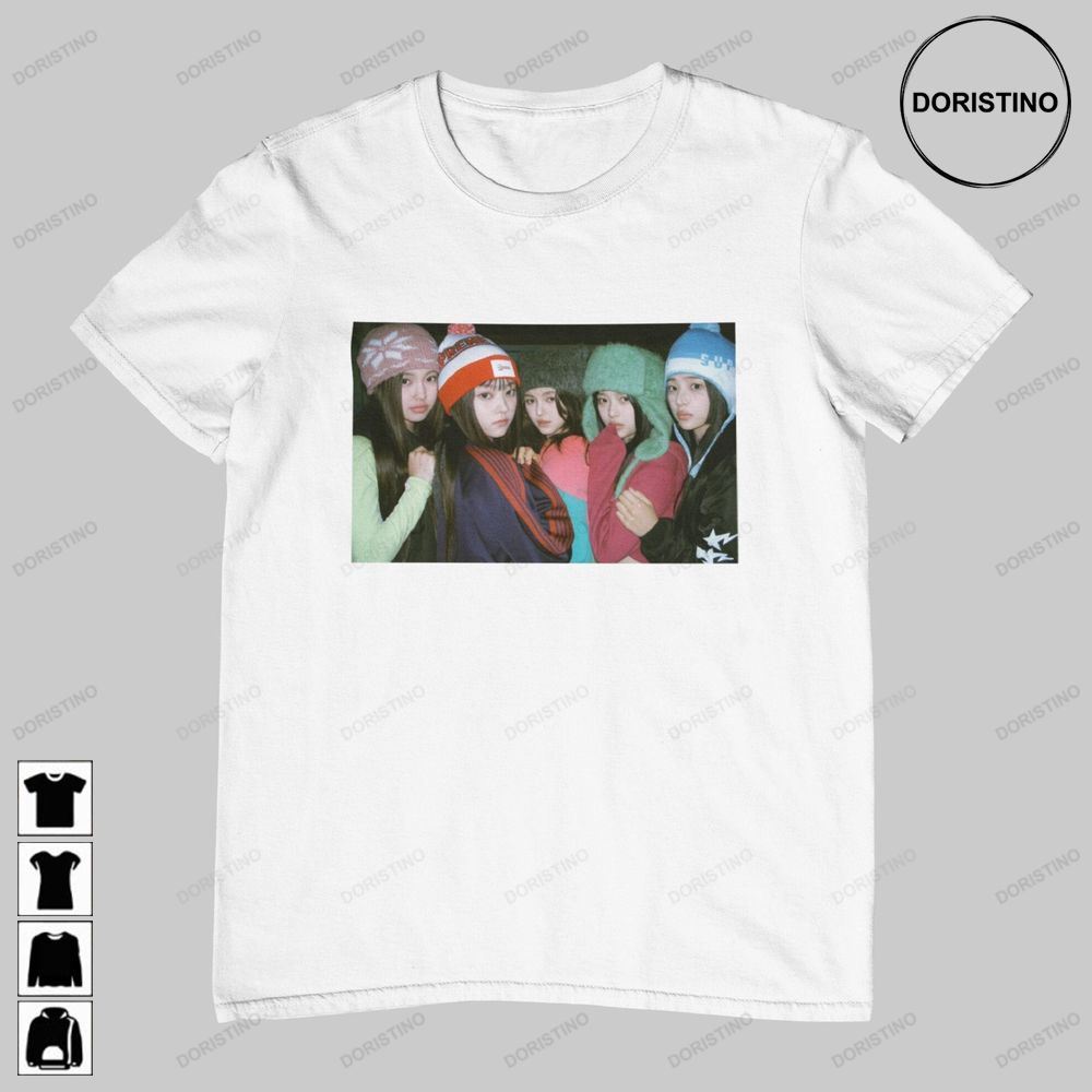 Newjeans Homage Group Unisex Newjeans Girl Group Unisex Tee Limited Edition T-shirts