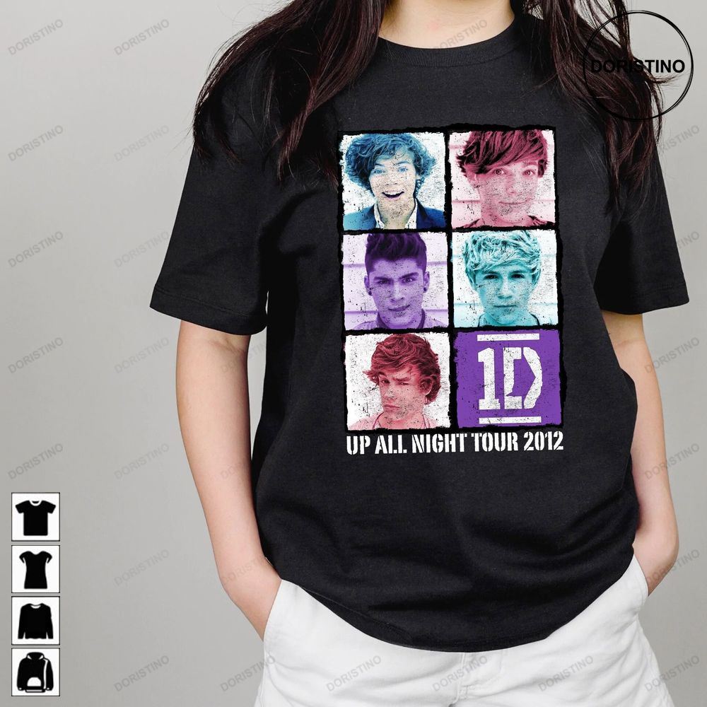 One Direction Up All Night Tour 2012 One Direction 2012 Up All Night Tour 2012 Unisex Tee Limited Edition T-shirts