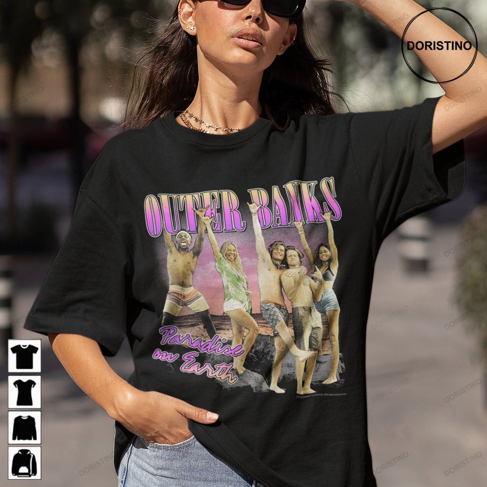 Outer Banks Group Shot Paradise On Earth Unisex Outer Banks 3 Tee Paradise On Earth Trending Style