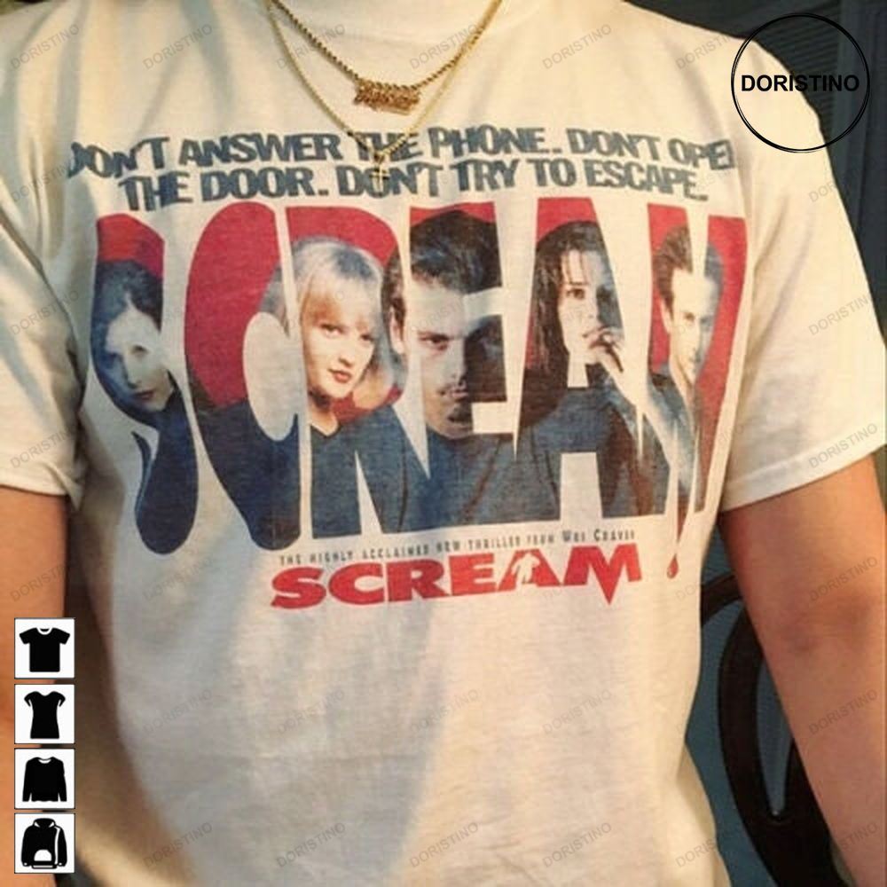 Scream Cult Horror Movie Halloween Awesome Shirts