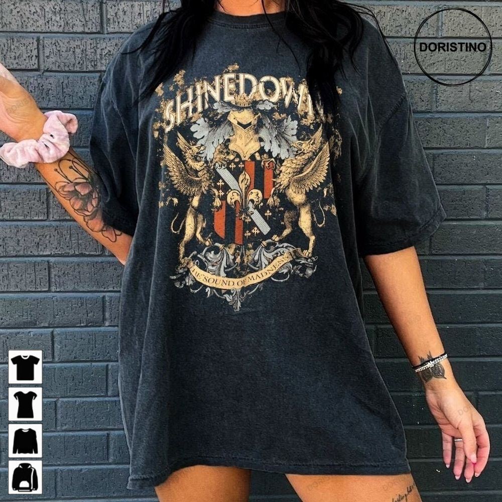 Shinedown Band 90s Vintage Shinedown Band Rock Music Concert The Revolutions Live Tour 2023 Gifts For Fan Limited Edition T-shirts