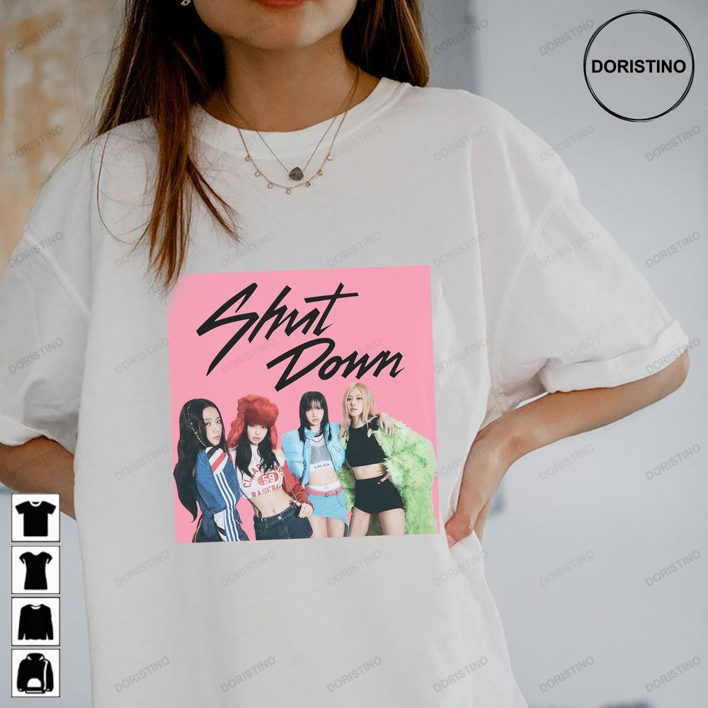 Vintage Blackpink Shut Down Blackpink World Tour 2022 Born Pink Blackpink Member Blackpink Awesome Shirts