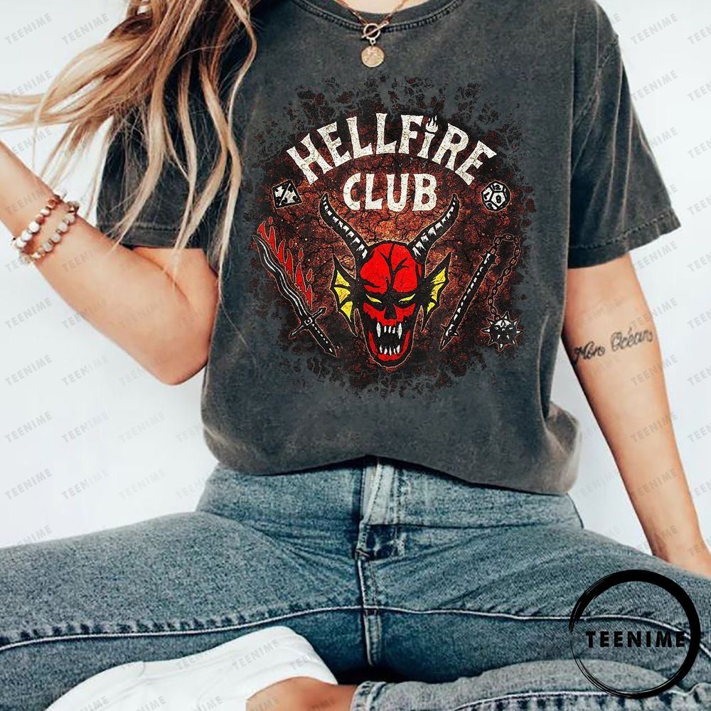 Hellfire Club Stranger Things Seasson 4 Eddie Munson Funny Momen Trending Shirt