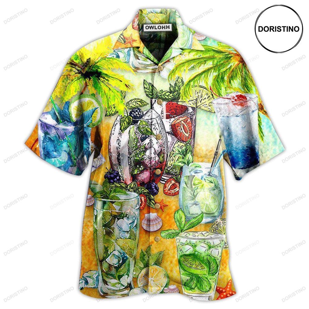 Cocktail Mojito Gives Summer Vibe Hawaiian Shirt