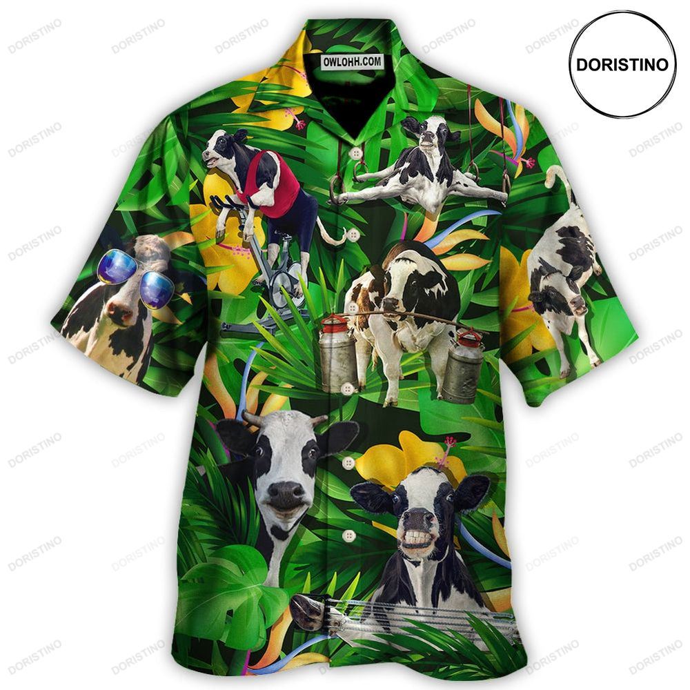 Cow Dancing And Play Funny Tropical Limited Edition Hawaiian Shirt