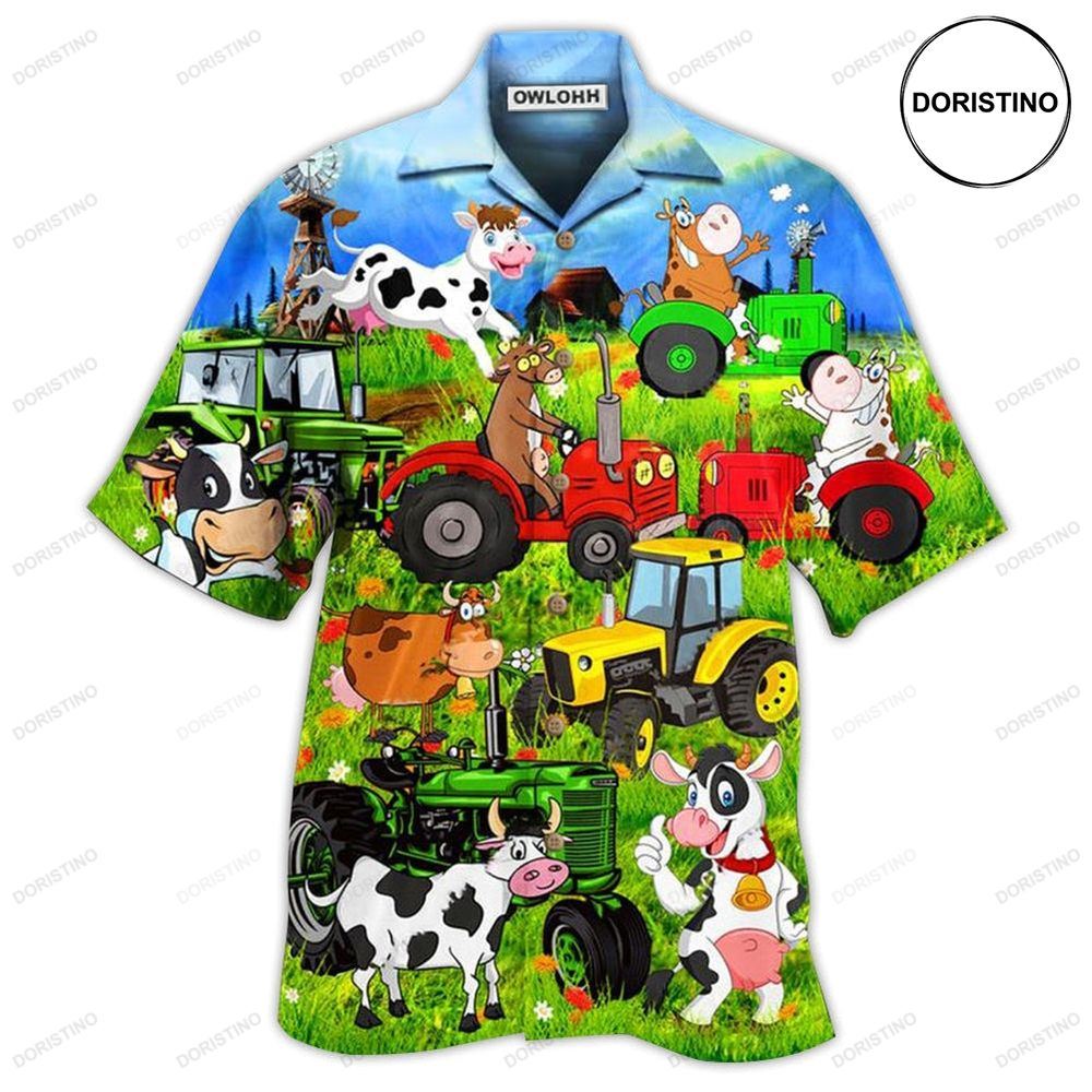 Cow Funny Happy Everyday Limited Edition Hawaiian Shirt