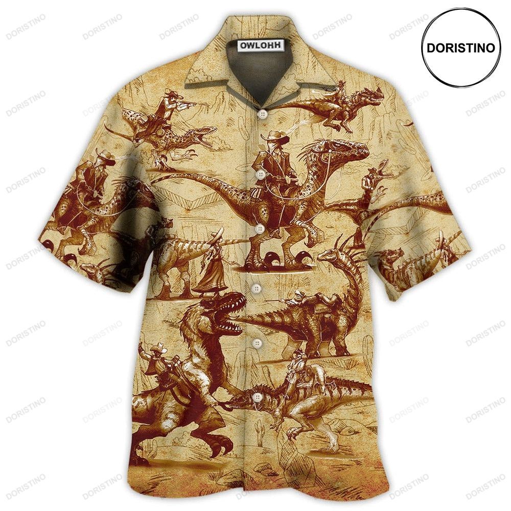 Cowboy Dinosaur Love Life Love Cool Limited Edition Hawaiian Shirt