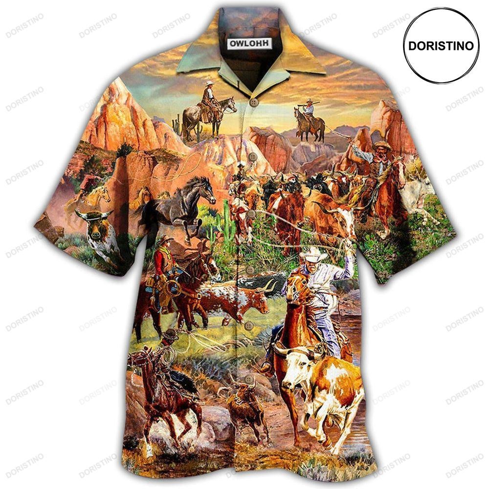 Cowboy Freedom Life Moutain Limited Edition Hawaiian Shirt