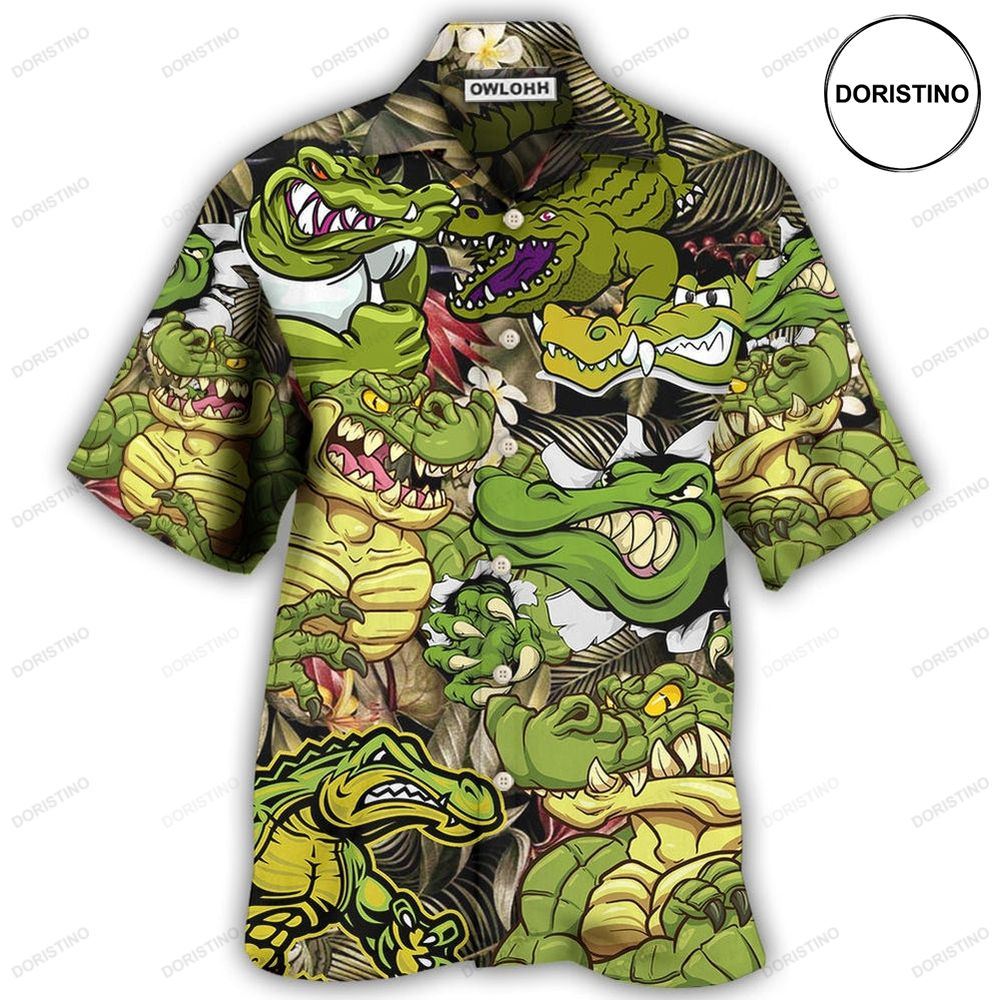 Crocodile Getting The Vibe Awesome Hawaiian Shirt