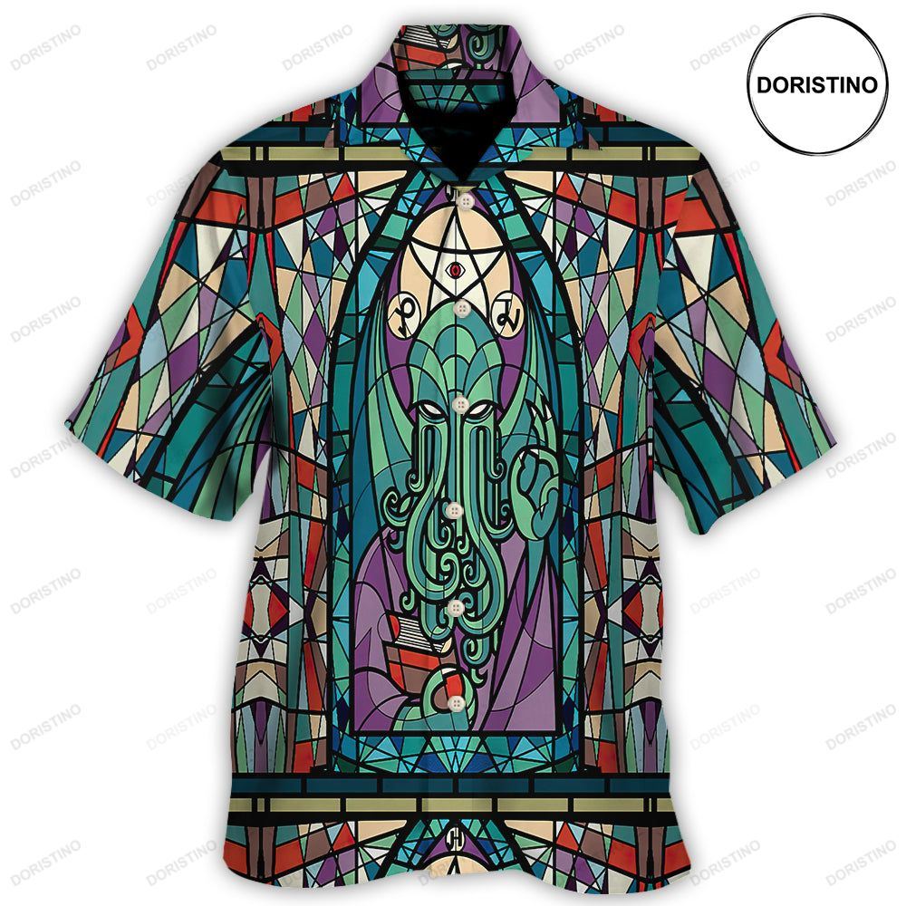 Cthulhu Church Stained Glass Awesome Hawaiian Shirt