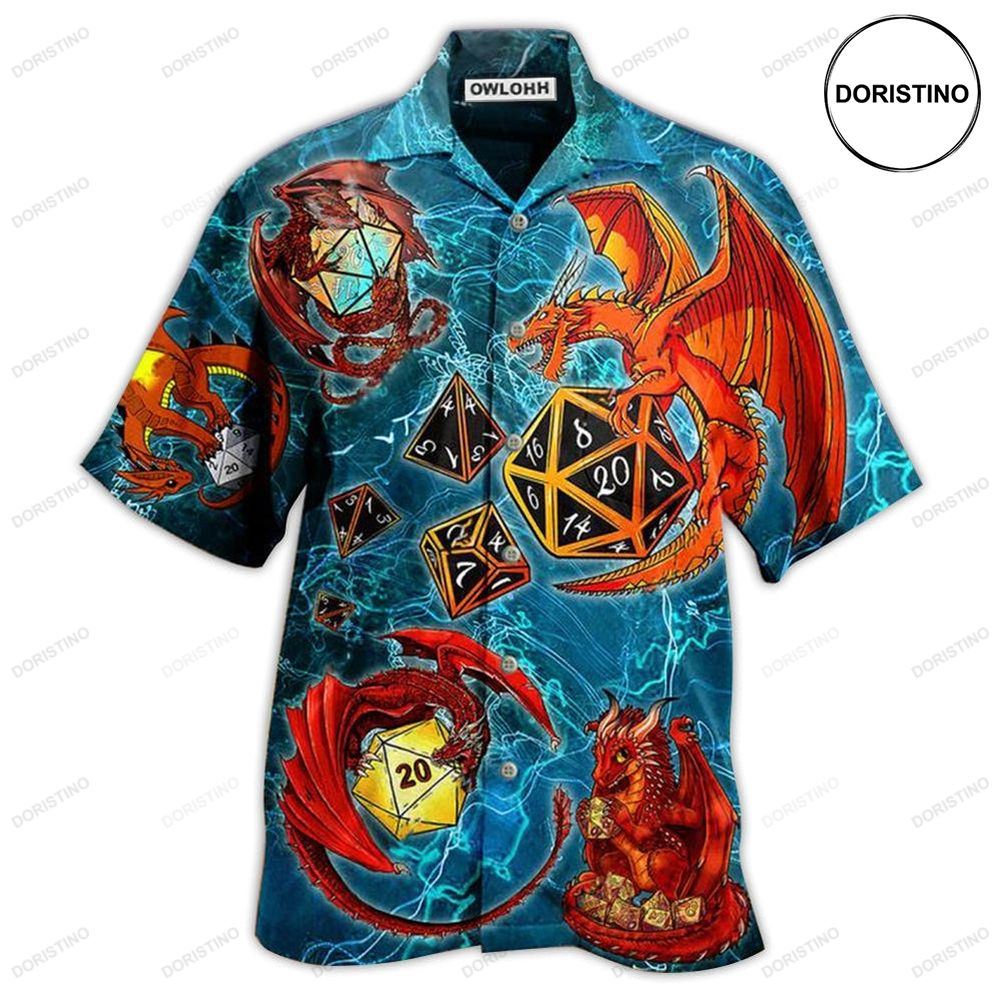 D20 Dragon Love Life Amazing Hawaiian Shirt