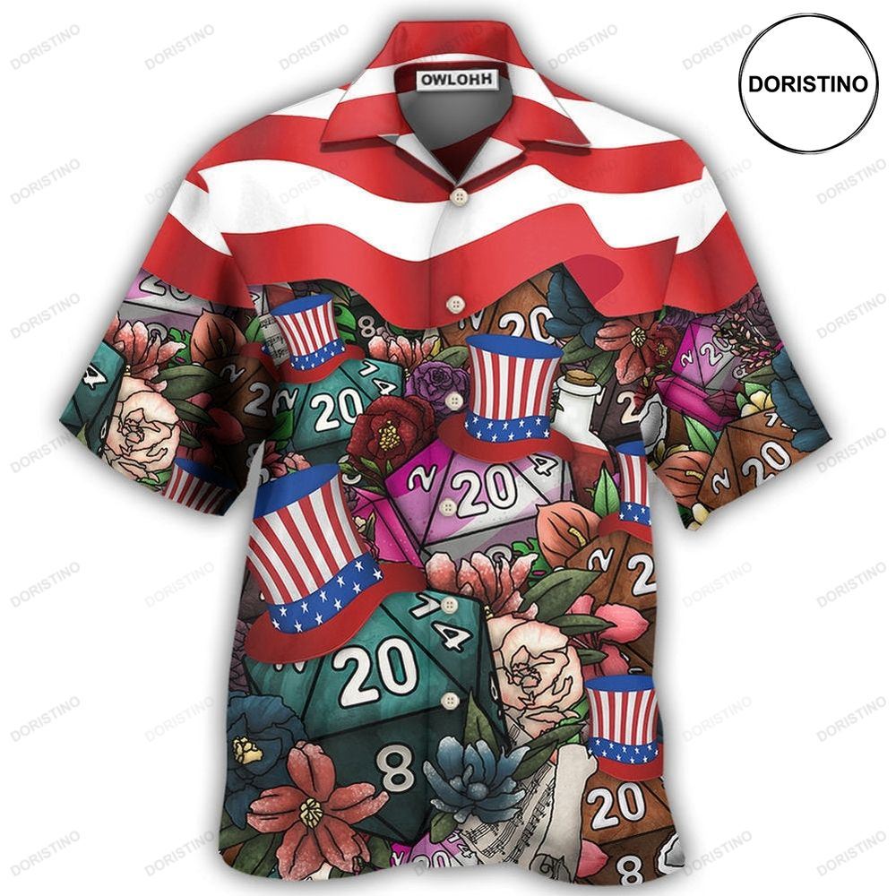 D20 Independence Day Awesome Hawaiian Shirt