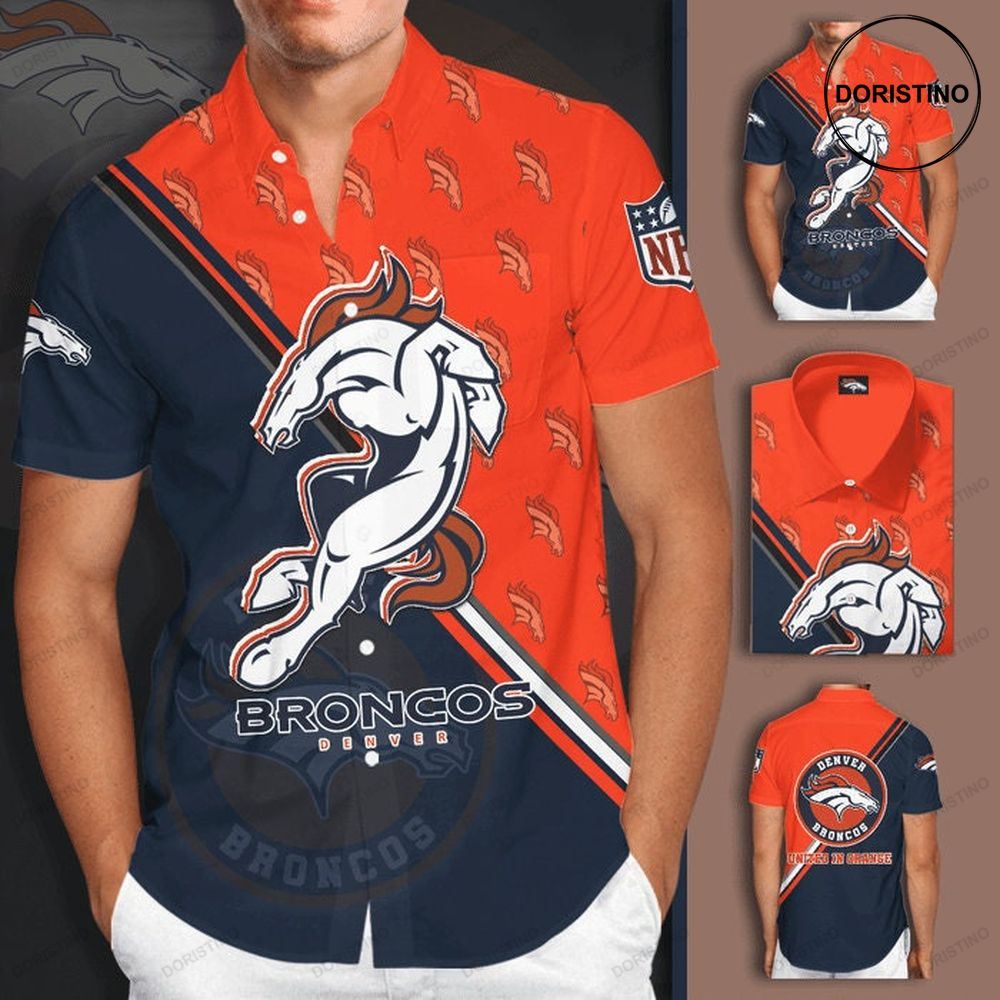 Denver Broncos Short Sleeve Hgi227 Hawaiian Shirt