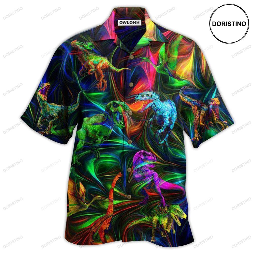 Dinosaur Amazing Love Neon Awesome Hawaiian Shirt