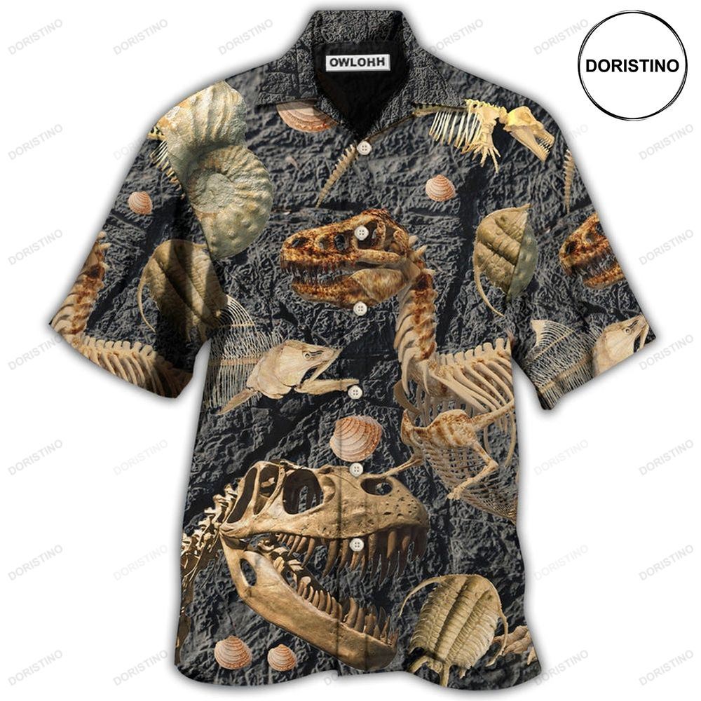 Dinosaur Fossils Collection Hawaiian Shirt