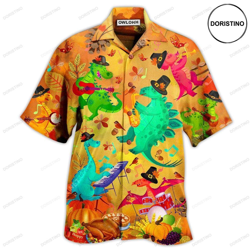 Dinosaur Funny Thanksgiving Limited Edition Hawaiian Shirt