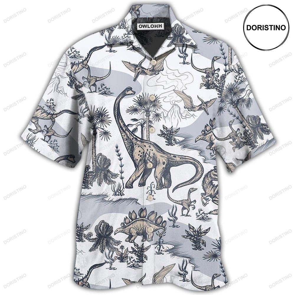Dinosaur Jurassic Dinosaur Art Awesome Hawaiian Shirt