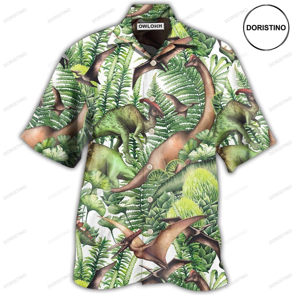 Dinosaur Jurassic Dinosaur Green Limited Edition Hawaiian Shirt