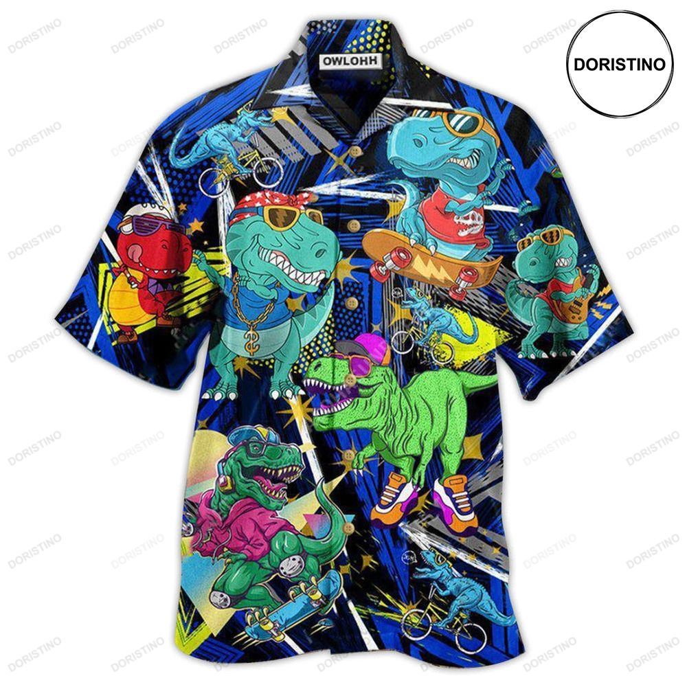 Dinosaur Let The World Hear You Awesome Hawaiian Shirt